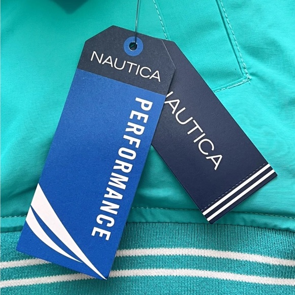 Nautica Reversible Jacket Ocean Racing Series Men’s Medium White Green Teal $188 - Picture 14 of 15